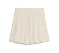 PUMA - Ess Elevated High-Rise Rib Shorts 5", Pantaloncini Lavorati a Maglia Donna