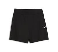 PUMA Ess Elevated High-Rise Rib Shorts 5", Pantaloncini Lavorati a Maglia Donna, PUMA Black, L