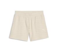 PUMA - Ess Elevated High-Rise Structured Shorts 5", Pantaloncini Lavorati a Maglia Donna