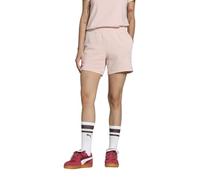 PUMA Ess Elevated Mid-Rise Shorts 5", Pantaloncini Lavorati a Maglia Donna, Rose Quartz, M