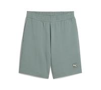 PUMA Ess Elevated Shorts 9" TR, Pantaloncini Lavorati a Maglia Uomo, Green Moon,