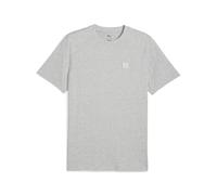 PUMA Ess Elevated Tee, Magliette Unisex - Adulto, Light Gray Heather, L