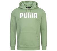 Puma Ess Herren Felpa Con Cappuccio Verde Nuova