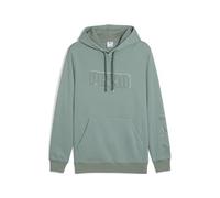 PUMA Ess Logo Lab Execution Hoodie TR, Felpe con Cappuccio Uomo, Green Moon,