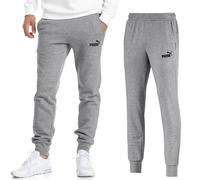 Puma ESS Logo Pantaloni Sweat Uomo Jogging Sportivi Grigi S M L