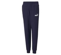 PUMA Ess Logo Pants FL cl B - Pantaloni in Maglia Ragazzi, Peacoat, 586973