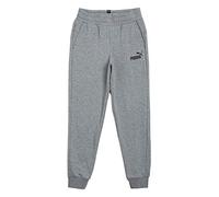 Puma Ess Logo Pants TR Cl B, Pantaloni Tuta Bambino, Grigio-Medium Gray Heather, 128