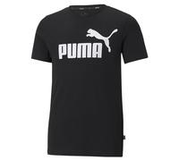 Puma T-shirt Essentials Logo manica corta nero/bianco bambino 116