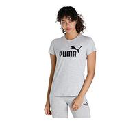 PUMA Maglia funzionale 'Essential Logo Tee' grigio sfumato / nero, Taglia XS