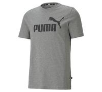 Puma Ess Logo Tee T-shirt, Medium Gray Heather, S Unisex - Adulto