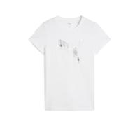 T-shirt da donna Puma Ess Metallic Blanc L