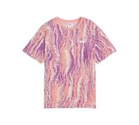 PUMA ESS NATURE 2.0 AOP Tee G, Magliette Bambina, Pink Fruit,