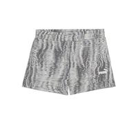 PUMA Ess Nature 2.0 Mid-Rise AOP Shorts 4", Pantaloncini Lavorati a Maglia Donna, Cool Dark Gray,