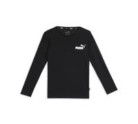 PUMA Ess No. 1 Logo LS Tee B, Maglietta Boy's, Black, 140