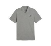 Puma Ess No. 1 Logo Pique Polo, Polo Uomo, Medium Gray Heather,