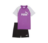 PUMA ESS No.1 Logo Poly Tee and Shorts Set B, Abiti lavorati a maglia Bambino, Wild Berry,