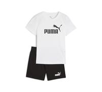 PUMA ESS No.1 Logo Tee and Shorts Set PS, Abiti lavorati a maglia Bambino, PUMA White-puma black,