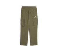 Puma Pantaloni cargo in tessuto con logo ESS N. 1 per ragazzi PUMA Loden Green | Puma 11 - 12 ANNI