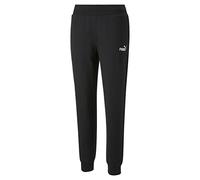 PUMA Ess+ Pantaloni Metallici FL Maglia, Nero-Argento Metallizzato, M Donna