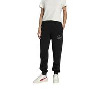 PUMA Ess Script Comfort Sweatpants TR cl, Pantaloni Lavorati a Maglia Donna, PUMA Black, XS