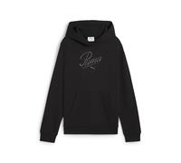 PUMA Ess Script Hoodie TR G, Felpe con Cappuccio Bambina, PUMA Black, 152