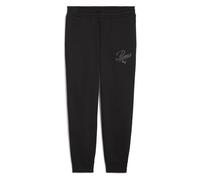 Puma Pantaloni della Tuta Ess Script FL cl Nero