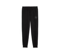 Puma Essential Script Jr - pantaloni fitness - bambina 152 Black junior
