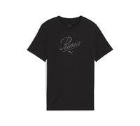Puma Essential Script Jr - T-shirt - bambina 164 Black junior