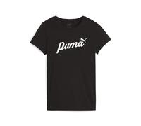 PUMA Ess+ Script Tee, Unisex, Black, S