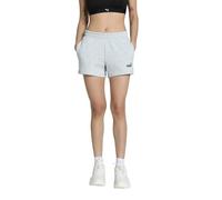 PUMA Ess Small No. 1 Logo 4'' Shorts TR, Pantaloncini Lavorati a Maglia Donna, Light Gray Heather, L