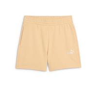 PUMA Ess Small No. 1 Logo 5'' High-Waist Shorts TR (s), Pantaloncini Lavorati a Maglia Donna, Almost Apricot, L