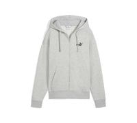 PUMA Ess Small No. 1 Logo Comfort Full-Zip Hoodie FL, Felpa con Cappuccio Bambina, Light Gray Heather,