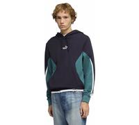 Puma Felpa con cappuccio Essential Block M Uomo Blu/Verde S