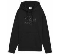 Puma Essential Script Comfort W - felpa con cappuccio - donna Black L