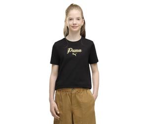 PUMA Essential Script Glitter Short Sleeve T-Shirt 13-14 Years