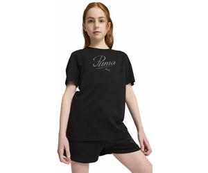 Puma Essential Script Jr - T-shirt - bambina Black 152
