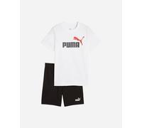 PUMA ESS 2 COLOR No. 1 Logo Tee and Shorts Set B, Abiti lavorati a maglia Bambino, PUMA White,