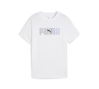 Puma Essentials Logo Lab Tee Jr t shirt maglia a manica corta bambini white