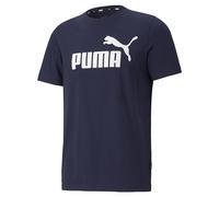 PUMA Essentials - Maglietta da Uomo con Logo, Peacoat Blu, XS