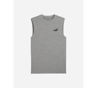PUMA T-Shirt Senza Maniche Essentials con Logo N. 1 da Uomo S, Medium Gray Heather