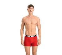 PUMA Everyday Basic Boxer 2p, Biancheria Intima Uomo, Red Black White, S