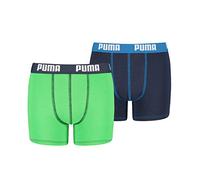 PUMA EVERYDAY BASIC BOXERS 2P, Biancheria Intima, Bambini e ragazzi, Green/Blue, 134-140