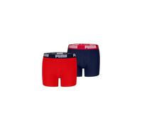 PUMA Everyday Basic Boxers 2P, Biancheria Intima, Bambini e Ragazzi, Red/Blue - New, 122-128
