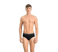 PUMA Everyday Briefs 2p, Slip bikini Uomo, Black/Black, M