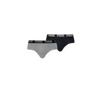 PUMA Brief 521030001 Slip bikini, Grigio/Nero, M (Pacco da 2) Uomo
