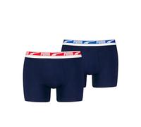PUMA Everyday Multi Logo Boxers 2p, Biancheria Intima Uomo, Navy Combo - New, L