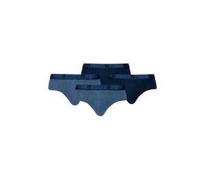 PUMA Everyday - Mutande da uomo, confezione da 4, 007 - Denim, S
