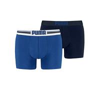 PUMA Everyday Placed Logo Boxers 2p, Biancheria Intima Uomo, Blu, XL