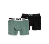 PUMA Everyday Placed Logo Pugile, Olive Green/Black, XXL (Pacco da 2) Uomo