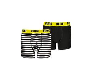 Puma Everyday Striped Boxers 2P, Biancheria Intima Bambini e Ragazzi